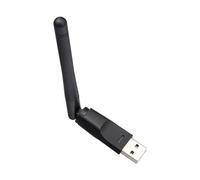 WiFi Wireless Adapter, Internet Booster with MT7601 Chip, 2dBi Large Antenna External WiFi Network Card for Set-Top Box, Signal Receiver and Transmitter