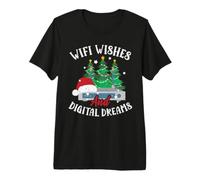 WiFi Wishes And Digital Dreams Christmas IT Technician Maglietta Premium