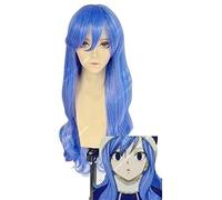 Wig Anime Cosplay Fairy Tail Juvia Lockser Raingirls Blu ricci ad alta temperatura sintetico parrucche per feste di capelli Cosplay