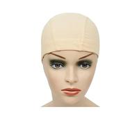 Wig cap Cuffia a cupola in rete for rendere più facili le parrucche, da cucire sui capelli, elastica, in nylon traspirante(Beige Mesh cap s)