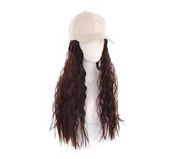 Wig Cap L'estensione dei capelli del cappello della parrucca sintetica riccia ondulata lunga da donna regola la dimensione(4)