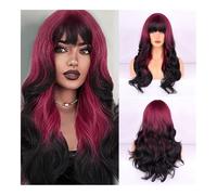 Wig, Copricapo for parrucca da donna Copricapo for parrucca da donna con capelli ricci lunghi europei e americani sfumati,Human hair wig