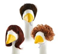 Wig Di Cosplay - Parrucca Per Capelli | Parrucche Di Oche Di Portico, Artificiali Intrecciati Di Porri Di Portico, Set Di 3 Costumi Per Decorazioni Da Giardino, Accessori Per Decorazioni Per Prat
