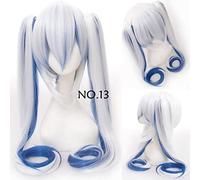 Wig for 28 Colori Vocaloid Hatsune Miku Parrucca Black Rock Shooter Senbon Zakura Parrucca Cosplay Lungo Capelli Sintetici Chip Coda di Cavallo + Protezione Della Parrucca Vocaloid Numero 13