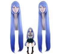 Wig for 3 Nejire Hadou Cosplay Parrucca 120 cm misto blu lungo Capelli Sintetici Boku no Hero Academia Parrucche Cosplay + Protezione Della Parrucca Hadou parrucca 738