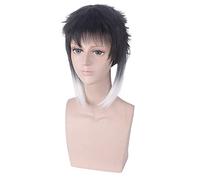 Wig for Anime Bungo Cani Randagi Akutagawa Ryuunosuke Parrucca Corta Costume Cosplay Resistente Al Calore Capelli Sintetici Uomini Donne Parrucche Cosplay