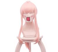 Wig for Anime DARLING in the FRANXX 02 Zero Two Pink Parrucca lunga coda di cavallo Costume cosplay CODICE 002 Parrucche sintetiche resistenti al calore per donne