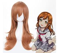 Wig for Anime Love Live Cosplay Parrucche Kunikida Hanamaru Cosplay Parrucca sintetica resistente al calore Capelli Halloween Party Women Cosplay Wig