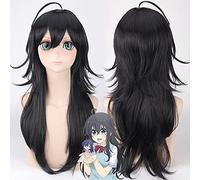 Wig for Anime Non c'è mai una ragazza online? Parrucca cosplay Segawa Akane Capelli gialli sintetici per parrucche per feste di Halloween + cappuccio per parrucca Taglia unica PL-508