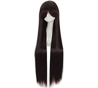 Wig for Anime Noragami Iki Hiyori Marrone Scuro Lungo Rettilineo Parrucca Cosplay Resistente Al Calore Capelli Sintetici Parrucche Cosplay Donne