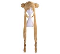 Wig for Anime Sailor Moon Cosplay Parrucche Usagi Tsukino Cosplay Parrucca Parrucca Sintetica Resistente Al Calore Festa di Carnevale di Halloween Donne Cosplay Parrucca gialla