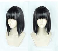 Wig for Anime SEKIRO: Shadows Die Twice Divine Heir Cosplay Parrucca sintetica per capelli sintetici neri misti neri + Protezione per parrucca + Traccia