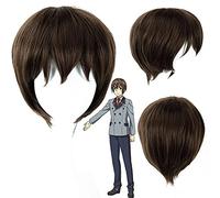 Wig for Anime SHIMONETA: Un mondo noioso in cui il concetto di barzellette sporche non esiste Parrucche cosplay Parrucca sintetica cosplay Tanukichi Okuma