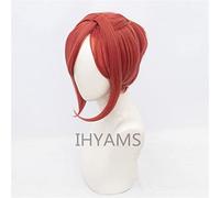 Wig for Anime Toilet-bound Hanako-kun Parrucche Cosplay Mitsuba Styled Capelli sintetici resistenti al calore Arancio per Halloween Party + Protezione per parrucca CINA Mitsuba