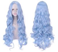 Wig for Anime Wigs Cosplay Christmas Anime Wig Color 80Cm Long Curly Hair Face Trimming Hairstyle Cosplay Wig Color: Yn080 Blue