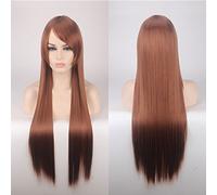 Wig for Anime Wigs Cosplay Christmas Cosplay Wig Color Anime Wig Long Hair Style Headgear 80Cm Straight Hair Color: 80Cm Brown K026-13