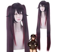 Wig for Anime Wigs Cosplay Christmas Cosplay Wig Original God Walnut Double Ponytail Gradient Tiger Clip Wig