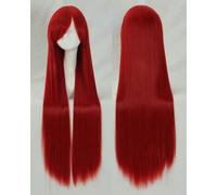 Wig for Anime Wigs Cosplay Christmas Cosplay Wig Universal 100Cm Color Long Straight Hair Cos Animation High Temperature Wire 099 Color:Rose Net 038 [1 Meter]