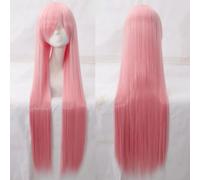 Wig for Anime Wigs Cosplay Christmas Cosplay Wig Universal 100Cm Color Long Straight Hair Cos Anime High Temperature Wire 099 Color:Rose Net 070 [1 Meter]