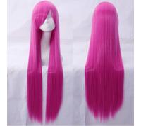 Wig for Anime Wigs Cosplay Christmas Cosplay Wig Universal 100Cm Color Long Straight Hair Cos Anime High Temperature Wire 099 Color:玫瑰网049[1 Meter]