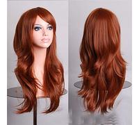 Wig for Carnival Nightlife CluI Party Dress Up Wig Cos Anime Wig 70Cm Long Curly Hair Cosplay Color Stage Headgear Color: Light Brown K048-7