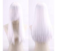 Wig for Carnival Nightlife CluI Party Dress Up Wig Cosplay Anime Wig High Temperature Silk Rose Net Colorful 60Cm Thickening Long Straight Hair Color:Zf60-7 Thickening