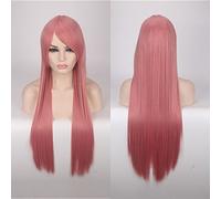 Wig for Carnival Nightlife CluI Party Dress Up Wig Cosplay Wig Color Anime Wig Long Hair Style Headgear 80Cm Straight Hair Color: 80Cm Smoke Pink K026-7