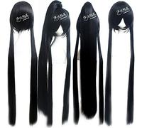 Wig for Carnival Nightlife CluI Party Dress Up Wig Cosplay Wig Sword Net Three Ashura Baiyutang Costume Single Ponytail Black 311