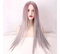 Wig for Carnival Nightlife CluI Party Dress Up Wig Taro Gradient Brown Long Straight Hair Cosplay Wig Anime Wig Product Pl-463