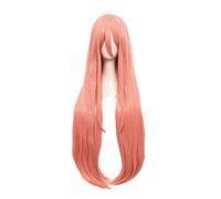 Wig For Chainsaw Man Power Cosplay Wig 80cm Long Pink Straight Heat Resistant Synthetic Hair Wig + Wig Cap + Horns OneSize onlywig