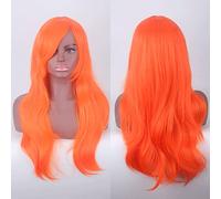 Wig for Cos anime wig 70cm long curly hair cosplay color stage headgear color: orange gold K048-15