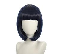 Wig for cosplay nightclub show bar oblique bangs female short hair pink beige blue bobo bobo wig color:K051-18