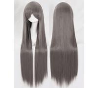Wig for cosplay wig universal 100CM color long straight hair cos animation high temperature wire 099 color:玫瑰网009[1 meter]