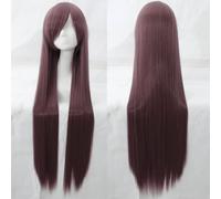 Wig for cosplay wig universal 100CM color long straight hair cos anime high temperature wire 099 color:rose net 045 [1 meter]
