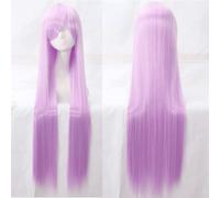 Wig for cosplay wig universal 100CM color long straight hair cos anime high temperature wire 099 color:rose net 073 [1 meter]