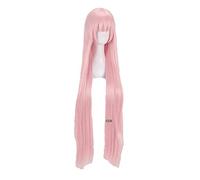 Wig For DARLING in the FRANXX 02 Zero Two Cosplay Wigs Long Pink Heat Resistant Synthetic Hair Wig + Wig Cap OnlyWig