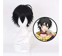 Wig for Divisione Rap Battle Ipnosi MIC Yamada Saburo Parrucche Nere Corte Costume Cosplay Parrucca Da Uomo Capelli Sintetici Resistente Al Calore