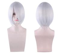 Wig for Fashion Trend For Daily Use Cosplay Wig Short Hair Thickened Face Closed Face Short Hair Color Bobo Headgear Color:3021-04/Silver Gray