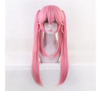 Wig for Fate/Grand Order Servant Cosplay Parrucca con Clip su Coda di Cavallo Tamamo No Mae Parrucchino Rosa Anime Costume Parrucche per Le Donne KUMZ5439 KU125