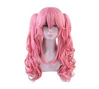Wig for Fate Grand Order Tamamo no Mae rosa ondulato ricci coda di cavallo parrucca cosplay destino extra resistente al calore capelli donne parrucche cosplay