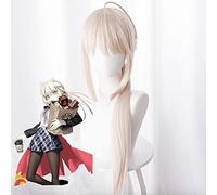 Wig for FGO Fate Grand Order 3th Parrucche Cosplay Saber Altria Pendragon Parrucche Cosplay Resistente Al Calore Sintetico Parrucca Cosplay Anime Halloween