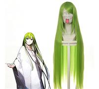 Wig for FGO Fate Grand Order Cosplay Enkidu Cosplay Parrucca Verde Lungo Rettilineo 100 cm Capelli Sintetici Halloween Party Costume Gioco di Ruolo Parrucche