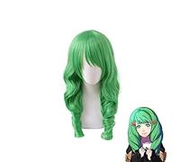 Wig for Fire Emblem ThreeHouses FLAYN Parrucca Riccia Verde Costume Cosplay Resistente Al Calore Capelli Sintetici Parrucche Per Feste Da Donna
