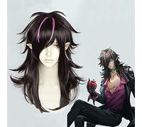 Wig for Gioco Arknights Parrucche Cosplay Parrucca Cosplay di Mezzanotte Parrucca Sintetica Capelli Halloween Party Parrucca Cosplay Anime