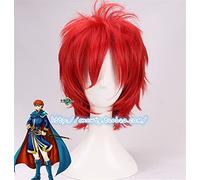 Wig for Gioco Fire Emblem Blazing Sword Wig Eliwod Short Red Cosplay Hair Halloween Role Play 30cm