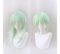 Wig for Gioco Fire Emblem ThreeHouses Parrucche Cosplay Byleth Beleth Parrucca Cosplay Parrucca sintetica resistente al calore Capelli corti verdi dritti Anime
