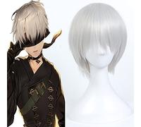 Wig for Gioco NieR:Automi Parrucche Cosplay YoRHa No.9 Tipo S Parrucca Cosplay Parrucca Sintetica Resistente Al Calore Capelli Festa di Halloween 9S Parrucca Cosplay