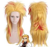 Wig for Halloween Fashion Christmas Party Dress Up Wig Blade Purgatory Apricot Shouro Beauty Pointed Back Gradient Cosplay Wig