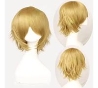 Wig for Halloween Fashion Christmas Party Dress Up Wig Cosplay Wig Projectile On Breaking Ten Gods White Night Anime Wig Anti-Curled Short Hair