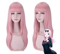 Wig for Halloween Fashion Christmas Party Dress Up Wig Miss Hui Ye Wants Me To Confess The Secretary Fujiwara Qianhua Soft Pink Cosplay Wig